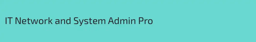 IT Network and System Admin Pro